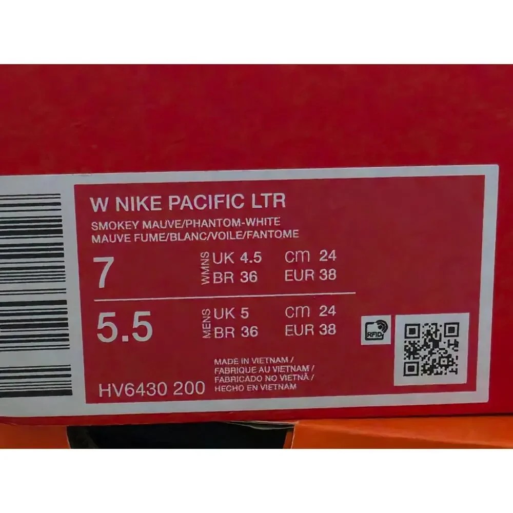 Nike Pacific LTR – Smokey Mauve/Phantom/White – Women’s 7 – Brand New in Box